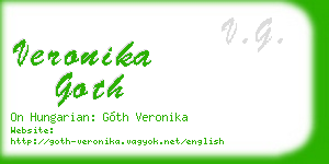 veronika goth business card